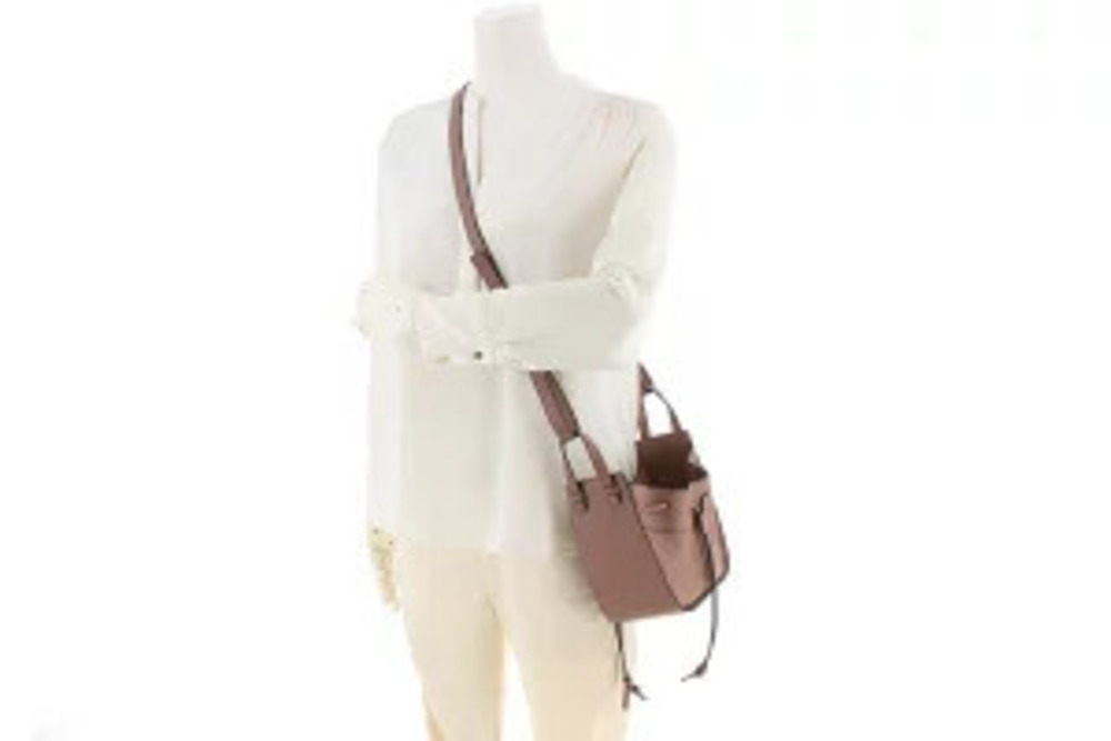 Loewe Grain Pink Hammock Bag Beige Calf Soft Pink Tan